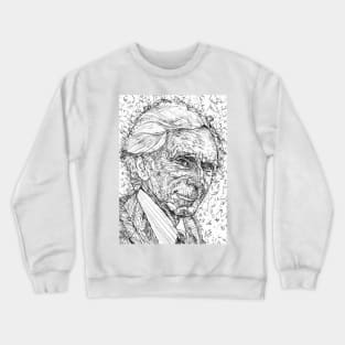 BERTRAND RUSSELL pencil portrait .1 Crewneck Sweatshirt